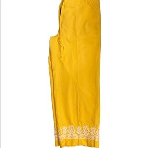 Talbot’s Chelsea Straight Leg Linen Crop Pants